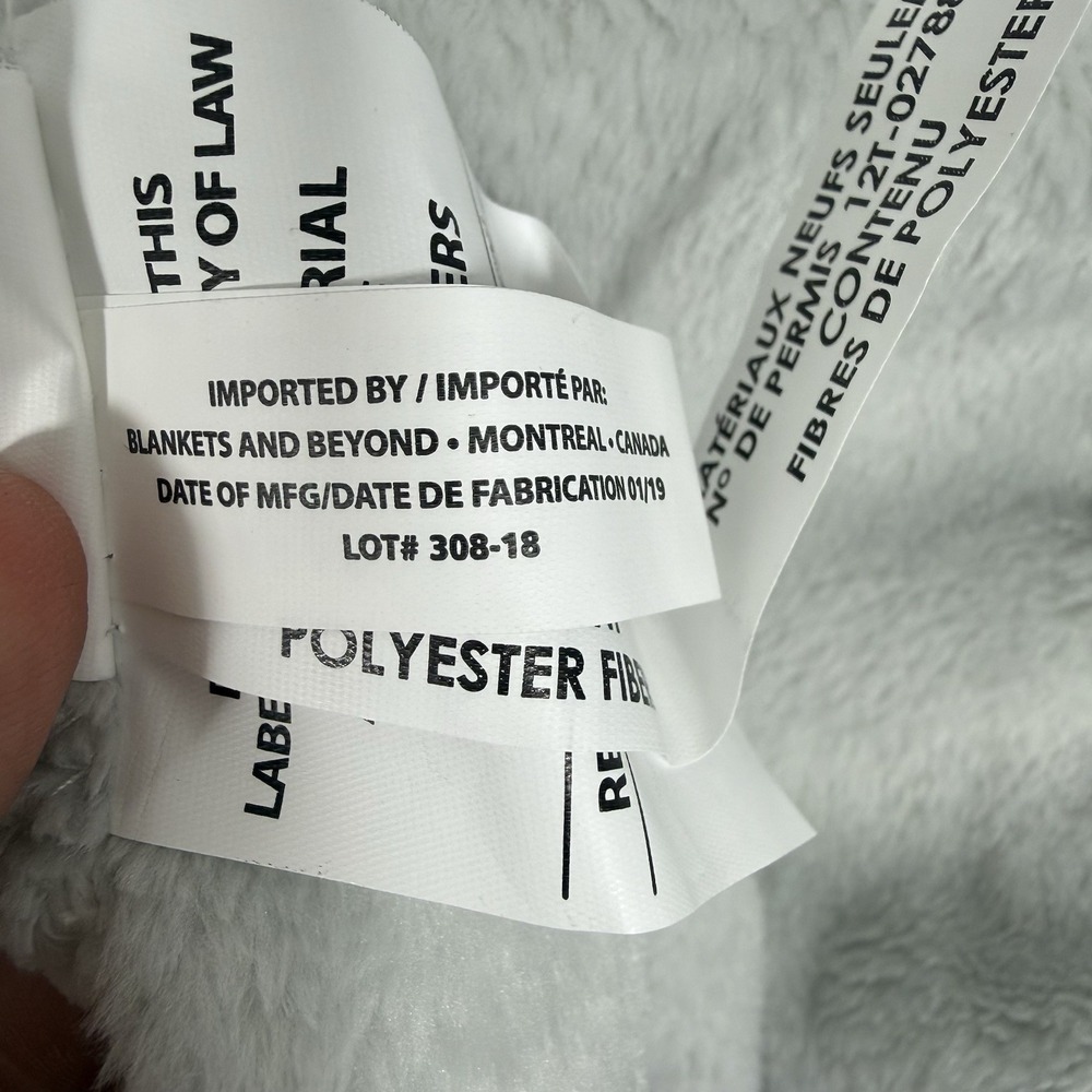 Lovey Bunny Plush Blankets & Beyond Gray Rabbit Gray Baby Security Blanket Soft - Picture 10 of 15